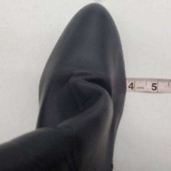 Lane Bryant Womens Ankle Boots Black Pointed Toe Wedge Heels Side Zip‎ 10 W - Picture 6 of 12